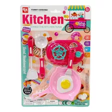 Set Juego De Cocina Infantil 6 Pzs Kitchen Team