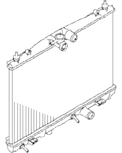 Radiador Motor Nissan Tiida 1.6 Sc11x 2010-2014 Foto 2