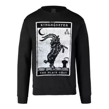 Sudadera Cuello Redondo Black Goat / Kingmonster