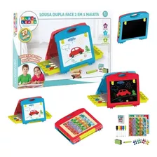 Lousa Mágica Criativa Dupla Face 2 Em 1 Maleta Play & Learn