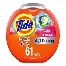 Detergente Tide Pods Plus Downy 4 En 1, 61 Unidades