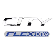 Emblema Letreiro City + Flexone - Linha Honda - 2pçs