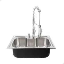 Cuba Pia Cozinha Gourmet Aço Inox 60x40 C/ Torneira Escovada