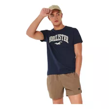 Playera Hollister Original Con Logo Bordado Clásico