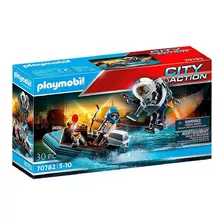 Playmobil Policia Jet Pack E Barco City Action Sunny 70782