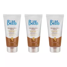 Depilatorio Depil Bella Cera Fria Bisnaga 200g - Kit Com 3un