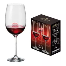 Copas Cristal Vino Bohemia Premium 850ml X2 Envios