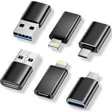 Paquete De 6 Adaptadores Usb C Usb Y Usb C Lightning Y ...