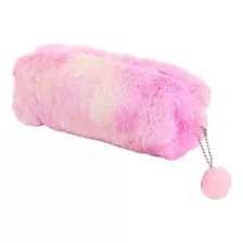 Estojo De Pelucia Com Pompom Kawaii Fofo Tom Pastel