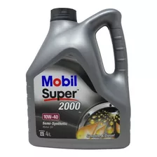 Aceite Mobil Super 2000 10w40 Semi-synthetic 4l