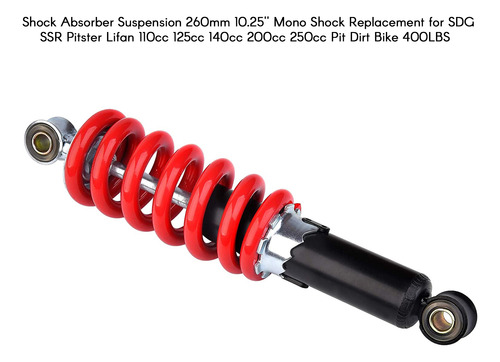 Amortiguador Suspension 260mm 10.25  Mono Shock Reemplazatio Foto 5