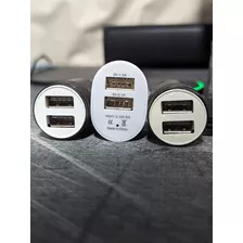 Oferta Cargadores Rapidos Celular 12v Usb X3 + Regalo