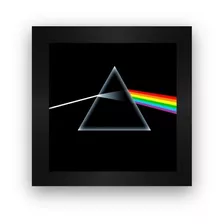 Quadro Azulejo Com Moldura Pink Floyd Dark Side Of The Moon Cor Preto Cor Da Armação Preto