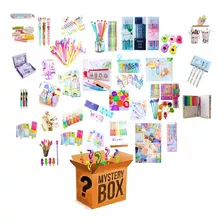 Caja Sorpresa De Papeleria Kawaii 25 Productos