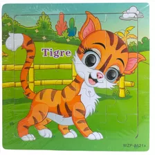 Puzzle Tablero Animal Encastre Madera 20pcs Nvo M291 Bigshop