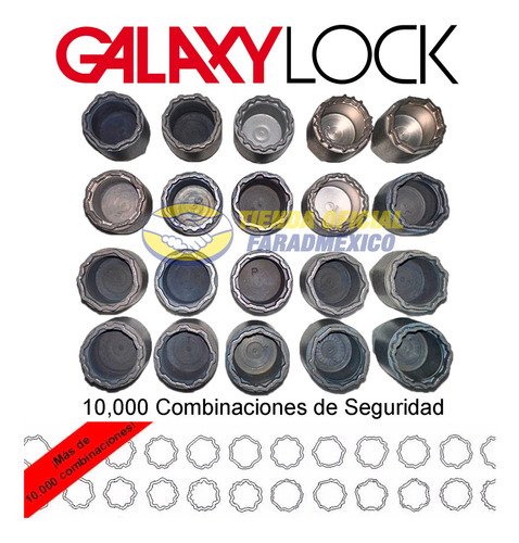 Lug Bolts Locks Renault Clio 12 X 1.5 Mm Galaxylock Foto 9