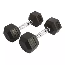 Par De Mancuerna Hexagonal Engomada 5 Kg Goma Gym Pesa Jbh