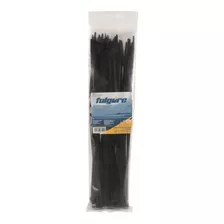 Amarre Plástico Negro 2.5mmx100cm 100pzs Fulgore Fu0278