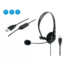 Fone De Ouvido Headset Telemarketing Com Microfone Usb