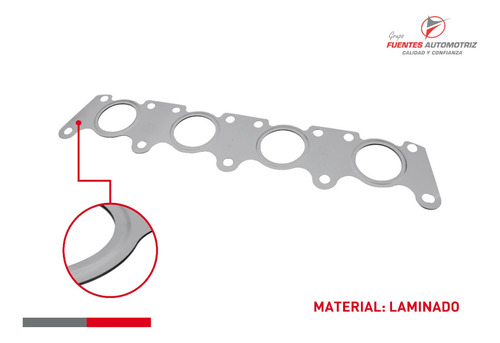 Junta Empaque Multiple Escape Vw Gti 1.8 2003 2004 2005 Foto 2