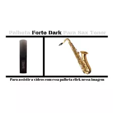Palheta Forte Dark Sax Tenor Dura2anos Orquestra Som Escuro 