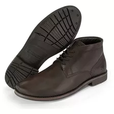 Bota Couro Kildare Frank Masculino Café - Conforto