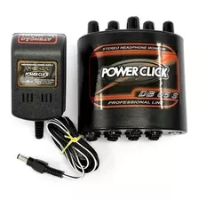 Power Click Amplificador De Fone Db 05 Stereo Db05 + Fonte