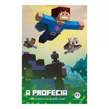 Livro Minecraft - A Profecia - 192 Páginas - Leitura Infantil - Uma Aventura Em Graphic Novel