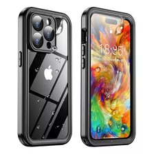 Funda Temdan Para iPhone 14 Pro Max Water Resistant Black