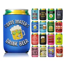 16 Fundas Para Latas De Cerveza, Frases Divertidas, Enfriado