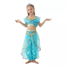 Vestido Fantasia Jasmine Princesa Disney Tam 10