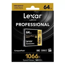 Memoria Camara Compact Flash Lexar 1066x 64gb Udma 7