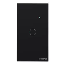 Ews 1001 Preto Interruptor Touch Smart 1 Tecla Intelbras