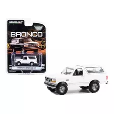 Greenlight 1:64 1993 Ford Bronco Xlt Cerrada Blanco Clásico 