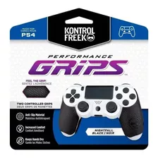 Tira Emborrachada Adesiva Grip Kontrolfreek Para Ps4 Cor Preto Liso