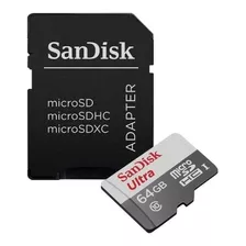 Cartão De Memória Sandisk 64gb Full Hd Para Câmera Wifi 