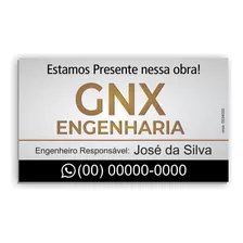 Placa Engenheiro, Para Obra Pvc2mm 1.50x1 2uni