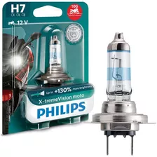 Lâmpada Philips H7 X-treme Vision 130% + Luz 12v 55w