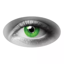 Pupilentes Verdes Terror Creepy Eyes Para Disfraz Accesorio