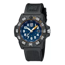 Reloj Luminox Navy Seal Xs.3503.nsf Agente Oficial Color Del Fondo Azul Color De La Malla Negro Color Del Bisel Negro