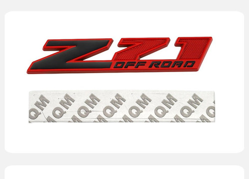 Emblema Z71 Off Road Rojo/negro Chevrolet Pick Up Silverado Foto 2