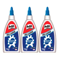 Cola Tenaz Pritt 110g Não Tóxica Escolar Lavável 3und Henkel