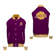 Chamarra Varsity De Lakers Morada