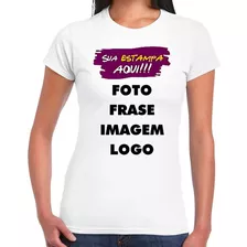 Kit 20 Camisetas Foto Frase Imagem Logo Camisa Personalizada