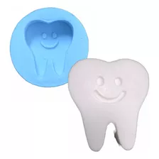 Dente Feliz Molde Silicone Sabonete Vela Resina Biscuit