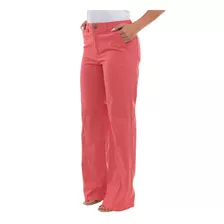 Calça Feminina Pantalona Jeans Sarja Tecido Premium Algodão