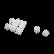 10 Piezas De Plastico Blanco 10 Dientes Modelos Electricos