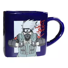 Caneca Quadrada Piticas - Kakashi Hatake Naruto Mangá