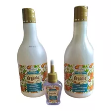 Kit Organic Hair Creme/shampoo/sérum Para Cabelos Orgânicos