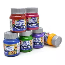 Tinta Para Tecido Fosca 37 Ml Acrilex - Cores